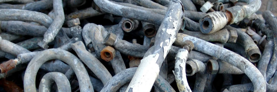 Simple coin scratch test on suspected lead pipe